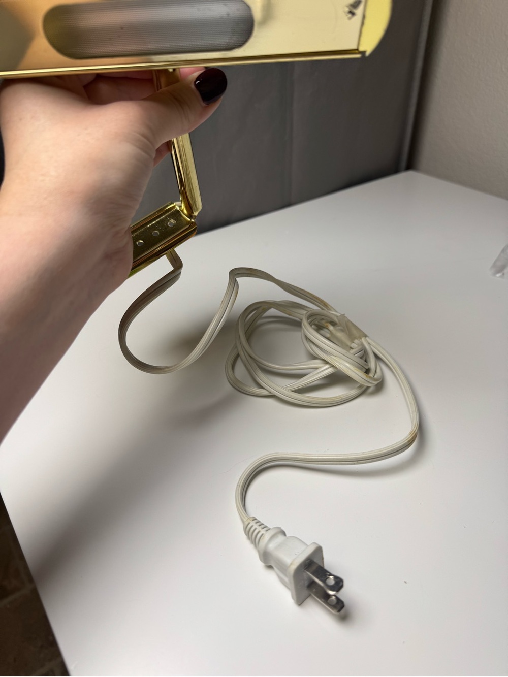 Brass Finish Desk Lamp - Gold Accent Home Accent - Picture 3 of 5